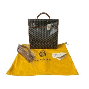 GOYARD Saint Leger backpack daypack leather brown